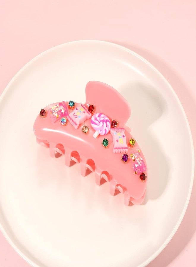 فالين مشبك شعر على شكل حلوى من PHALIN للنساء والفتيات، مشابك شعر على شكل عصا حلوى لعيد الميلاد، إكسسوارات مصاصة للهالوين، زي أرض الحلوى للنساء، هدايا الحفلات (النمط B) - Image 5